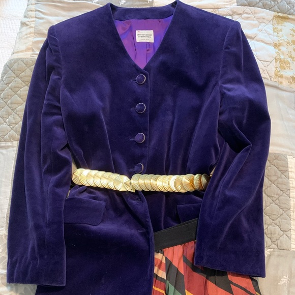 Vintage Velvet Blazer - Picture 1 of 8